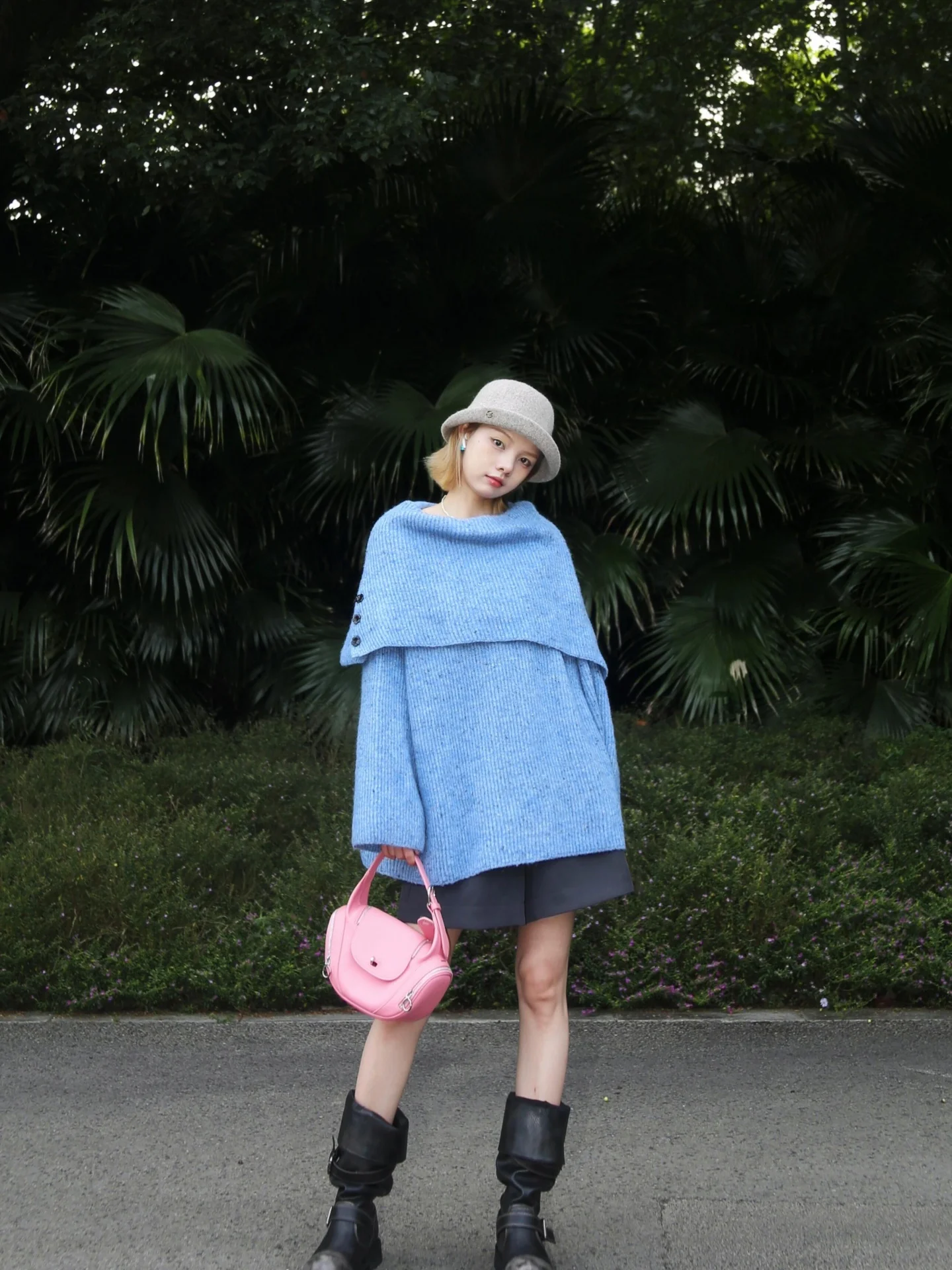 เสื้อสเวตเตอร์ไหมพรมคอปกใหญ่ทรงสลิมฟิต ป้องกันริ้วรอย สำหรับผู้หญิง ฤดูใบไม้ร่วง ฤดูหนาว สไตล์ลำลอง ความยาวปานกลาง