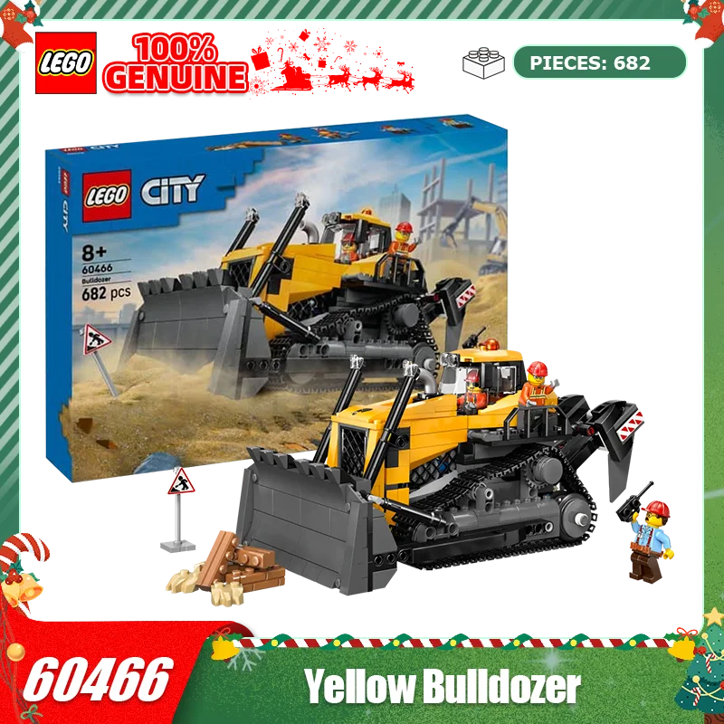 

Lego City Group Series 60466 42209 Yellow Bulldozer Assembled Building Blocks Toy Gift