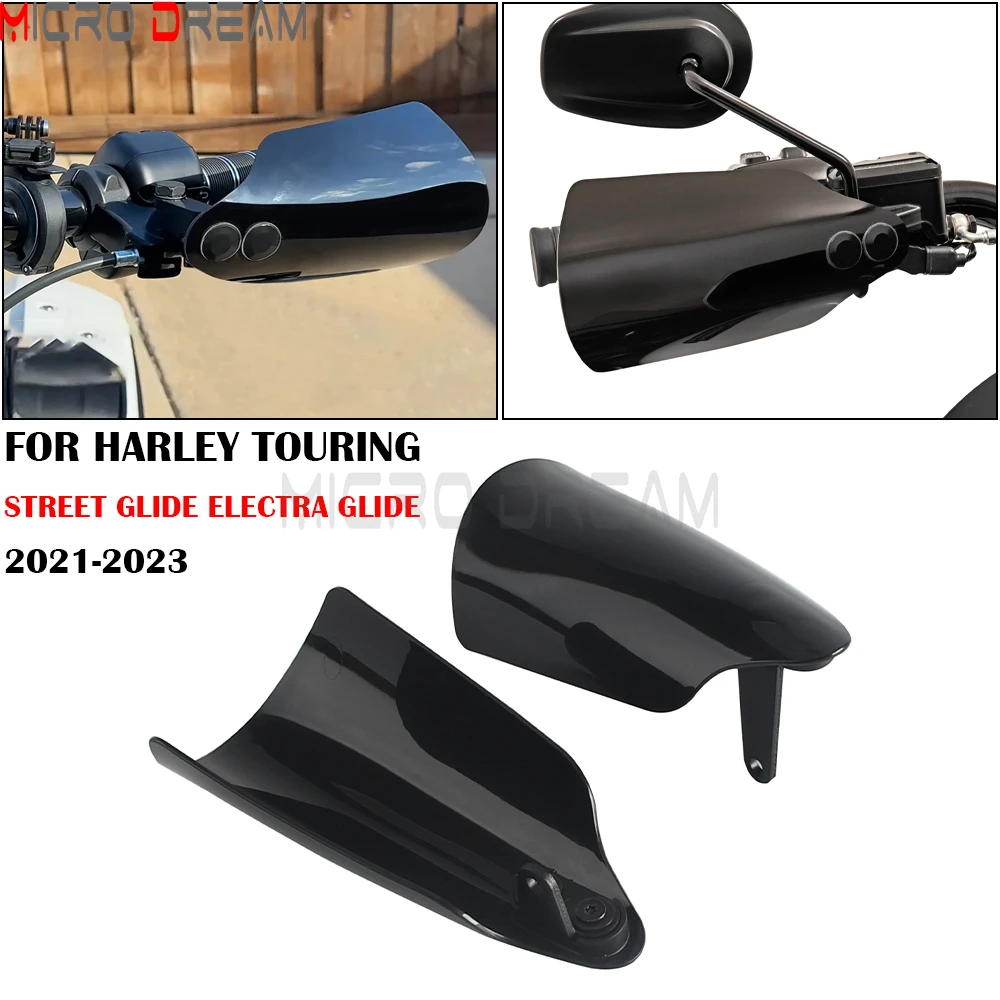 For Harley Touring Street Electra Glide FLHX FLHXS FLHTP FLHT Motorcycle Handguards Protector Handlebar Hand Guard Shield Cover