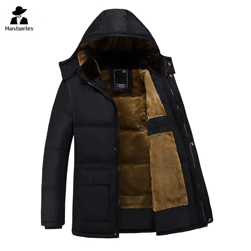 Parka uomo cappotti 2024 giacca invernale uomo addensare capispalla impermeabile con cappuccio cappotto caldo giacche Casual da uomo soprabito in