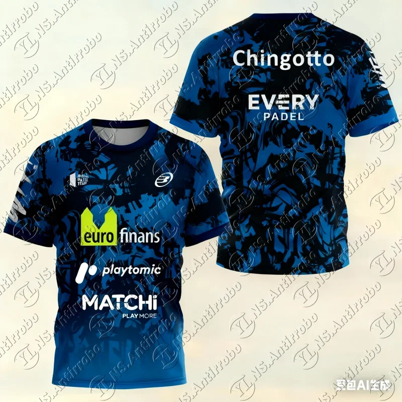 2025 summer new men's light outdoor tennis T-shirt Summer racquet men's sports T-shirt short sleeve round neck high quality new