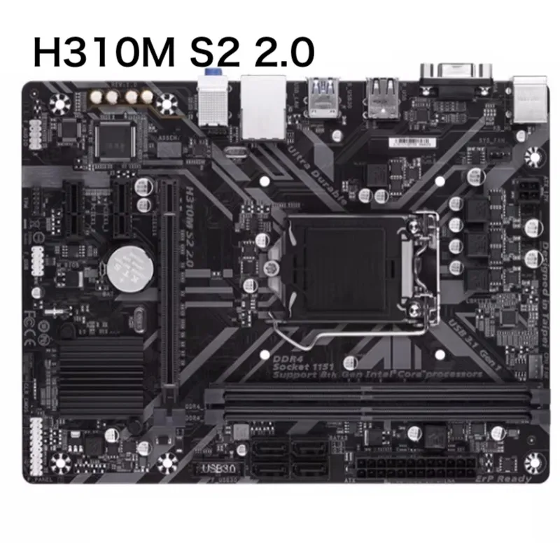 

Для Gigabyte H310M S2 2,0 материнская плата 32 ГБ LGA 1151 DDR4 Micro ATX материнская плата 100% протестировано, ОК, полностью работает, бесплатная доставка