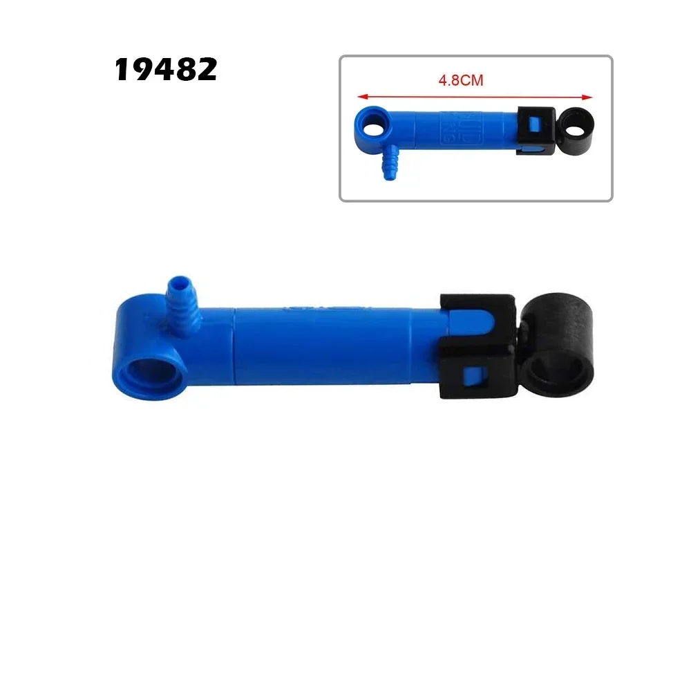MOC Pneumatische Teile Schlauch Luftpumpe Tank Schubstange Putter Schalter Zylinder Air Power Ziegel Legoeds-Kompatibel Baustein