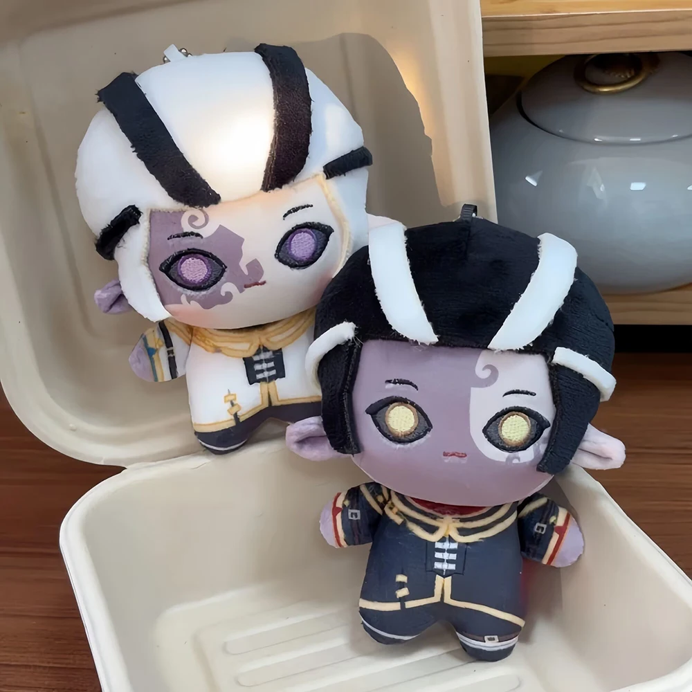 

10 см Identity V Wu Chang плюшевые куклы-подвеска, мини-белая гвардия, черная гвардия, мягкая кукла-брелок, игрушка-вентилятор, детский подарок на Рождество, день рождения