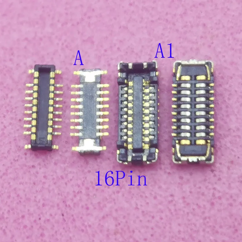 1-10Pcs LED Backlight FPC Connector Plug For MacBook Retina A2179 A2289 A2337 A1706 A1707 A1708 A1932 Flex Camera Lighting 16Pin