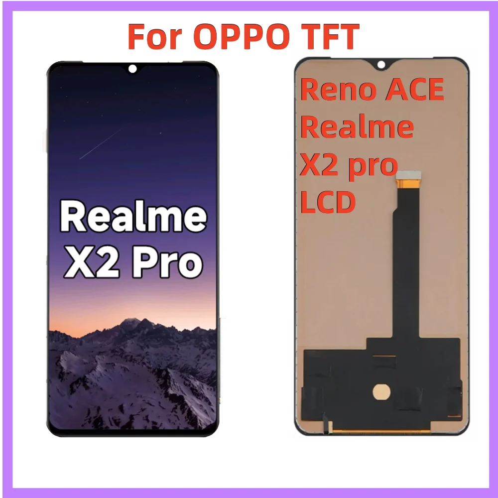 TFT 6.4inch For OPPO Realme X2 Pro RMX1931 LCD Display Touch Screen Assembly Replacement Accessory For OPPO Reno ACE LCD DIsplay