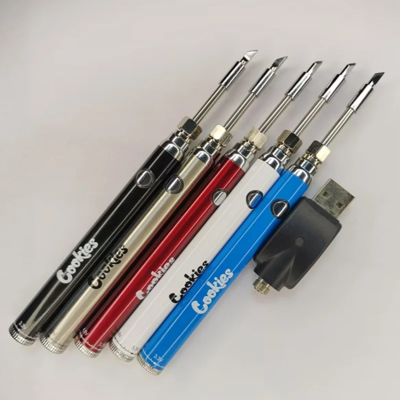 Soldador eléctrico portátil con batería giratoria para galletas, herramienta de soldadura de 380mah, batería de rosca 510 E