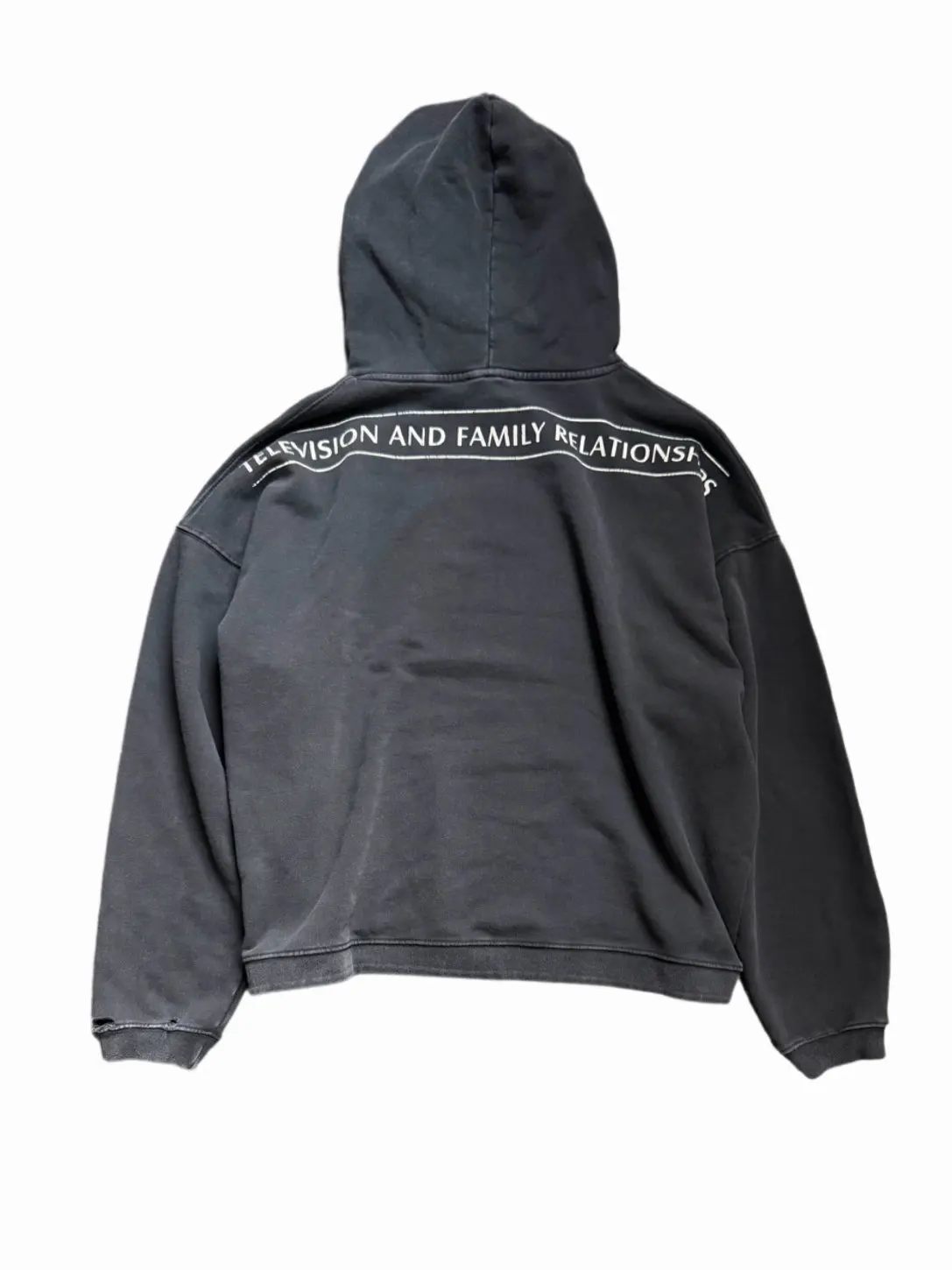 ER/D Portrait Patch Washing Water Old Frayed Hooded Sweater Hoodie 26ss