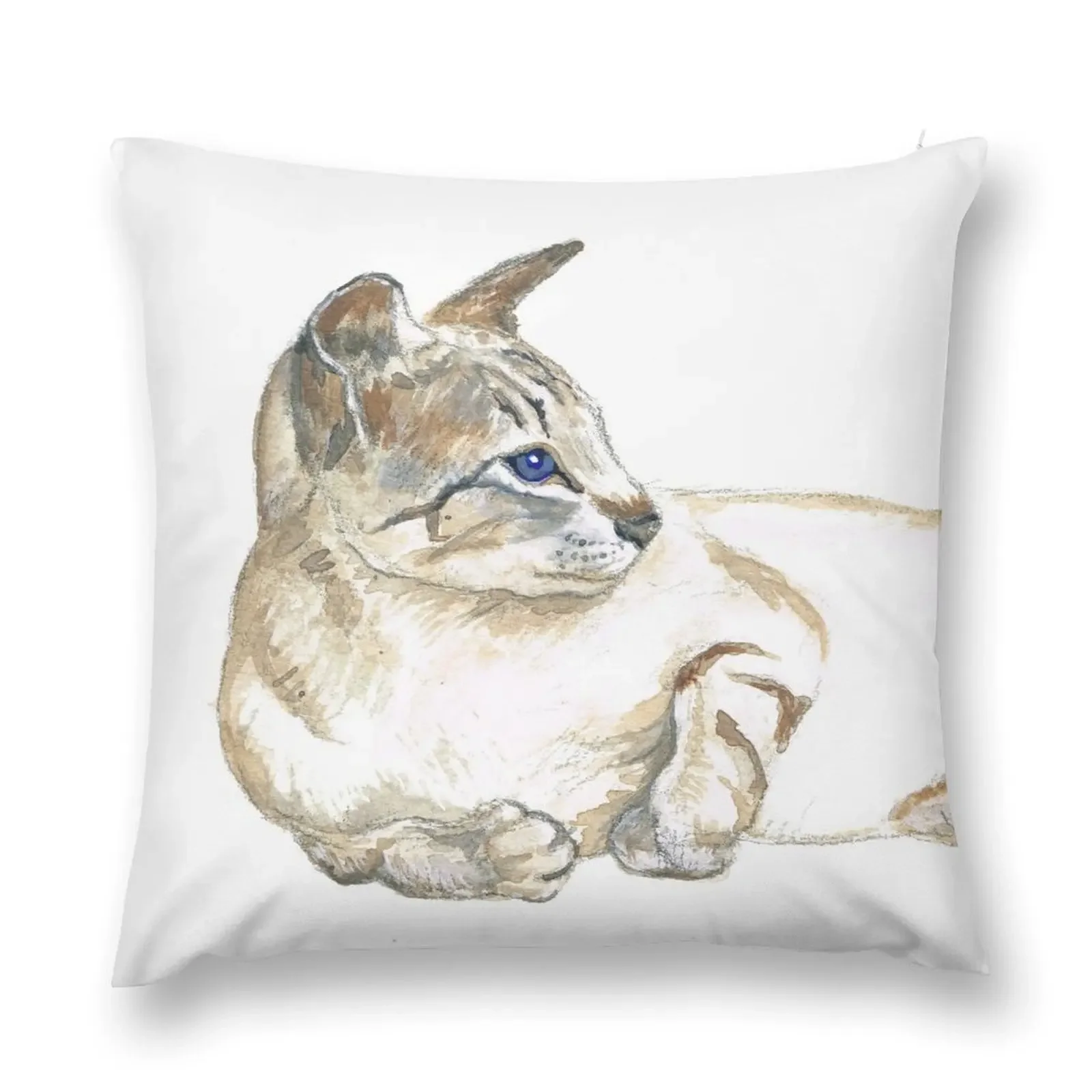 Tabby point gato siamés almohada decorativa sofá cojín funda de cojín almohada