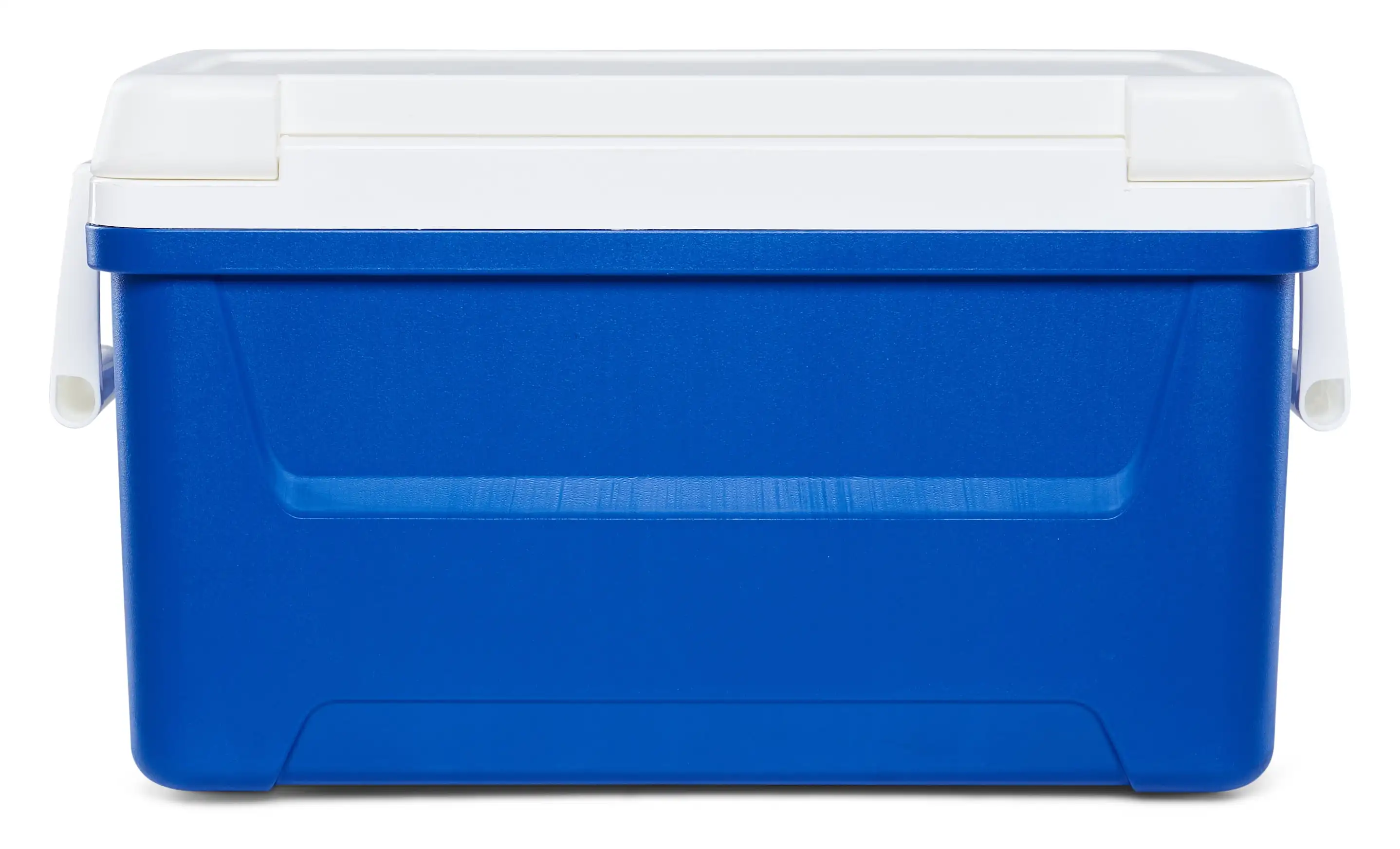 48 QT アイスチェストクーラー、冷却性能を向上させる高架デザイン、スイングアップキャリーハンドル、ブルー