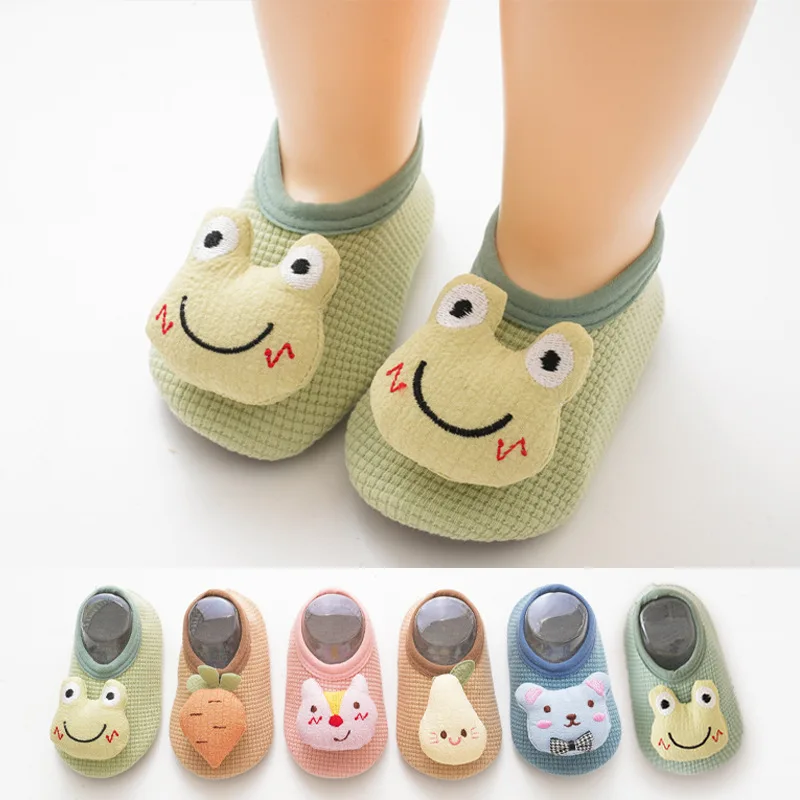 Frühling warme Baby Hausschuhe Kleinkind Plüsch Boden Socken Schuhe Jungen Mädchen Kinder weiche Anti-Rutsch-Wanderschuhe Indoor Home Kinderschuhe