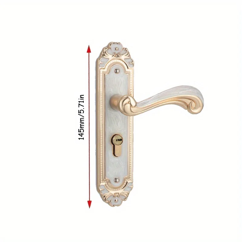 1pcs European Style Home Interior Door Knob Lock Set Locker Handle Bedroom Lockset Modern House Design with Keys Security Door