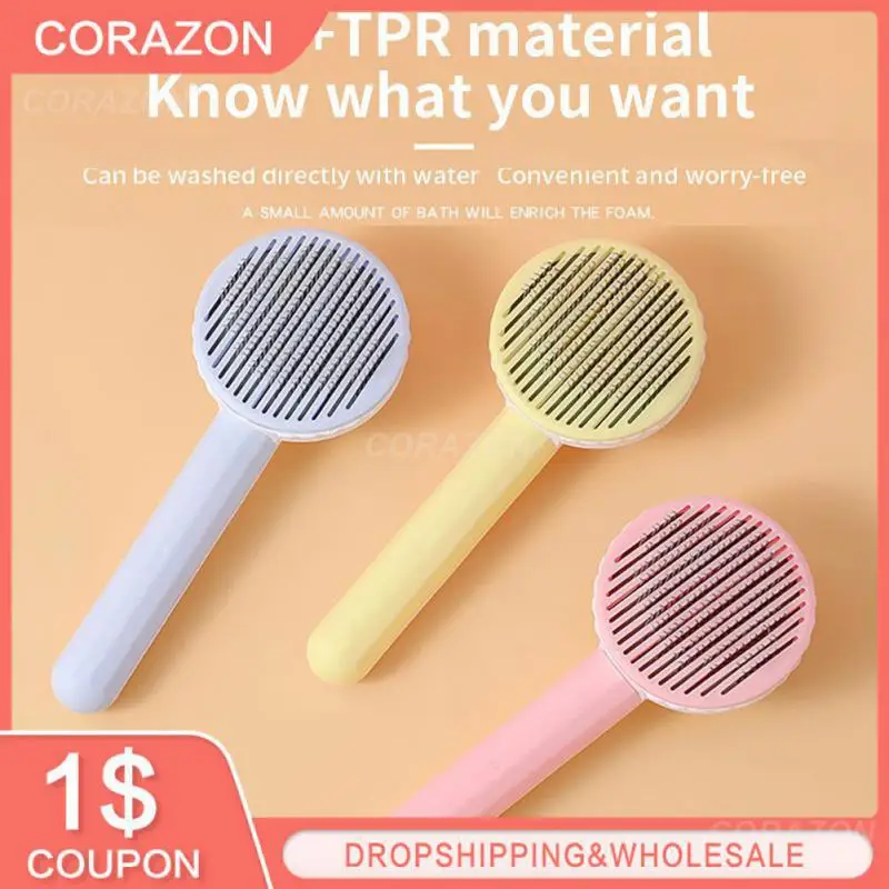 Pet Cleaning Comb Reduce Hair Loss Multi-function Hair Remover For Cats Dogs Scraper Pet Hair Removal Comb Beauty Shaving Brush