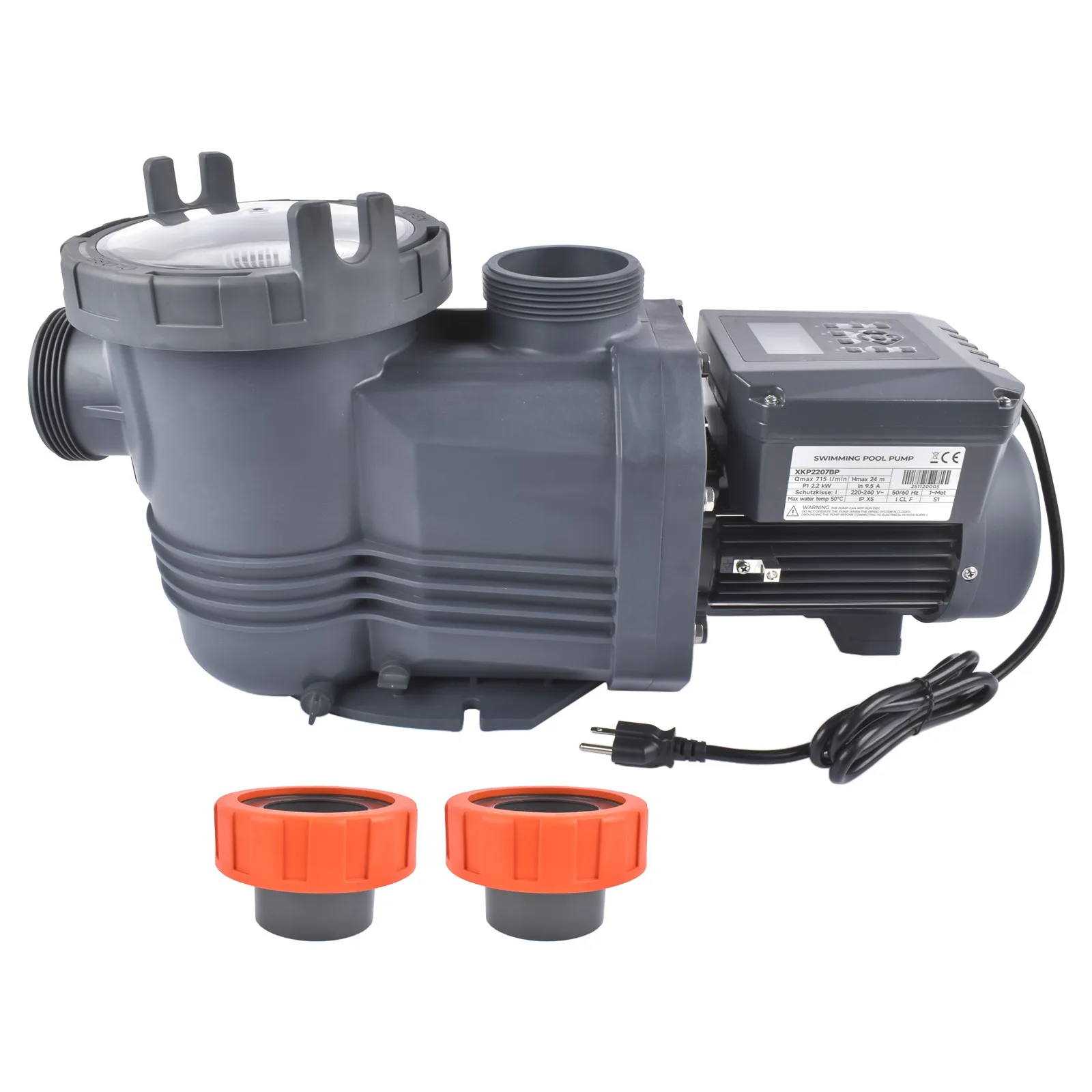 AP01 3HP Variable Speed Pump 220V For In-Ground Swimming Pools Pump w/ Filter Basket