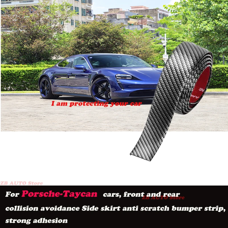 

Strong adhesive bumper strip, front and rear lip side skirts, collision and scratch resistant suitable For Porsche Taycan