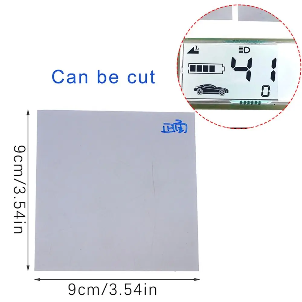 2Pcs 9x9cm LCD Polarized Film Universal Image Display Screen Display Screen Film Universal LCD Film for Electric Vehicle Screen