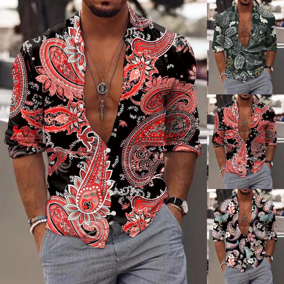 2025 Regular Cuff Men'S Plaid Shirt Men Long Sleeve Winter Casual Printed Shirts Fashion Top Blouse Shirts Camisas De Hombre