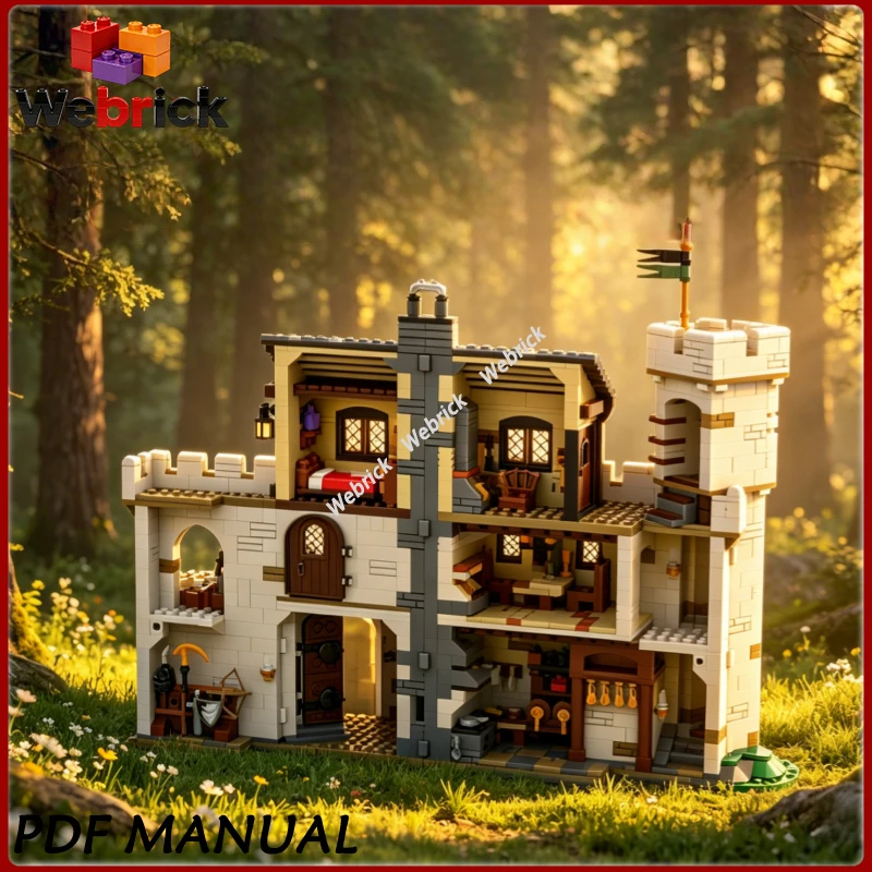 

Creative Construction Model Building Blocks Owl Castle 1926pcs Desktop Collection Craft