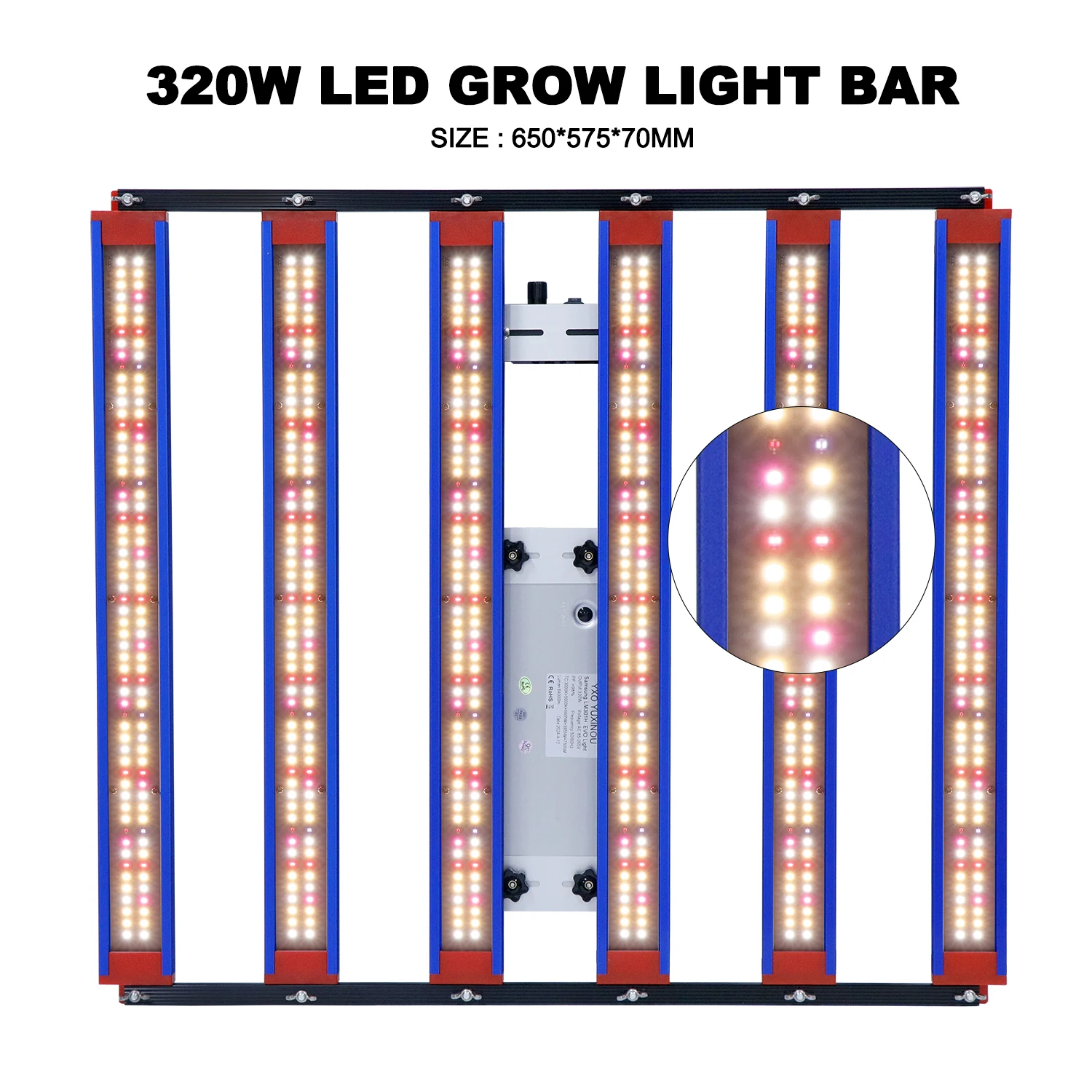 شريط إضاءة LED للنمو 320 وات Sam sung LM301H EVO LED ضوء نمو النباتات الداخلي الخارجي المائي الطيف الكامل