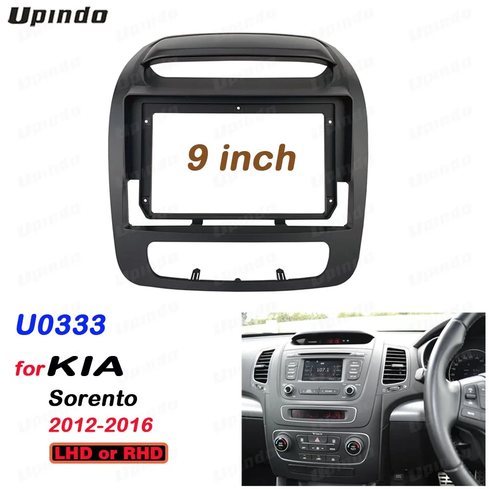 

Car Accessories 2 Din 9 Inch Radio Fascia Panel Frame Dash board Mount Kit for KIA Sorento 2012-2016 Dash Kit