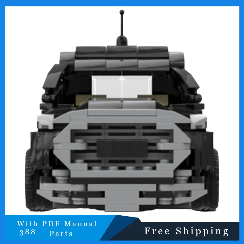 

Hot Selling 388 PCS Black Pickup Truck Modular Building Blocks Model For Kid Education DIY Assembly Toy Christmas Birthday Gifts