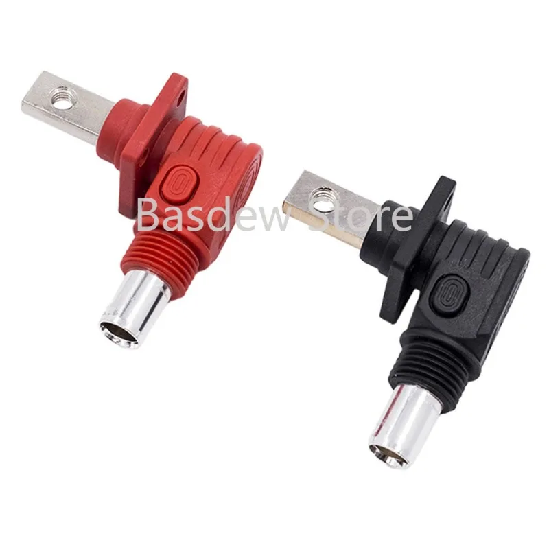 IP67 Waterproof Elbow Power Terminal 120A/200A Battery Energy Storage Connector High Current Quick Plug Terminal Flame Retardant