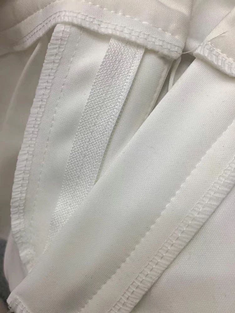 بدلة بيضاء مضيئة السراويل النسائية عادية سليم عالية الخصر مكتب مستقيم Pantalones الكورية أنيقة رسمية Spodnie بنطلون XT1507
