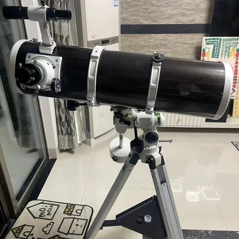 Xinda 150EQ Astronomical Telescope, Single Speed Aluminum Tripod, High Resolution Deep Space Stargazing Telescope