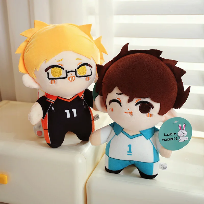 1Pc 26cm Brinquedos de Pelúcia da Série Anime Haikyuu, Bonecos de Cartoon Hinata Shoyo, Tobio Kageyama, Kei Tsukishima, Coleção de Presentes para Fãs