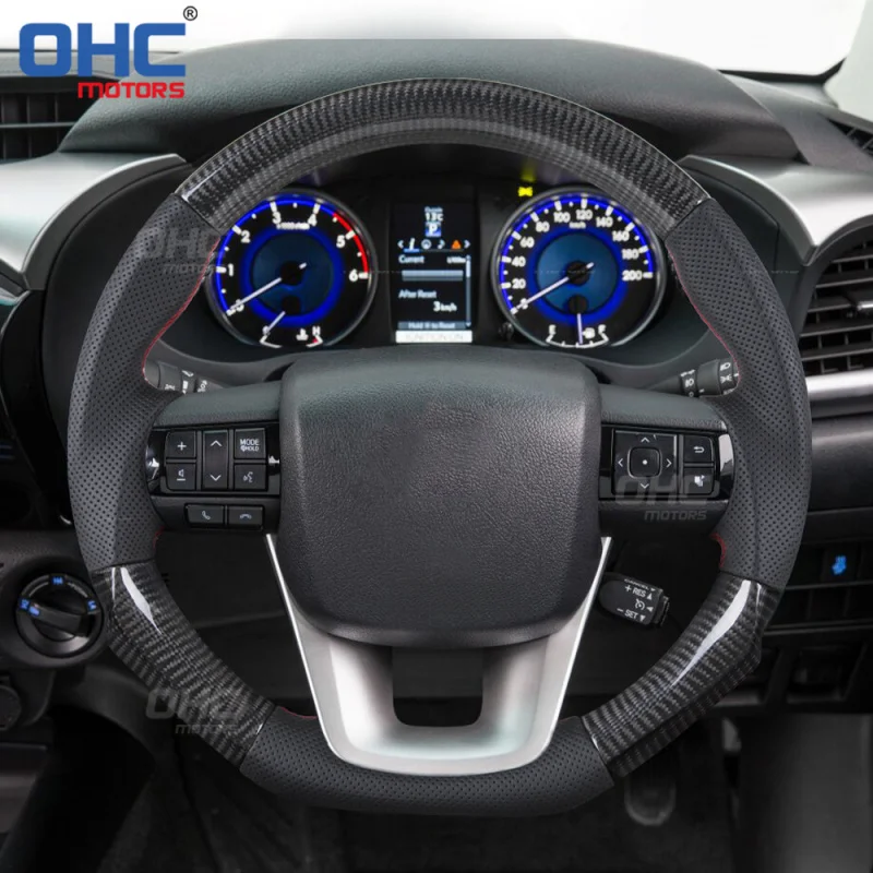 For Toyota Hilux Cross-border bestseller  carbon fiber car steering wheel pickup modification
