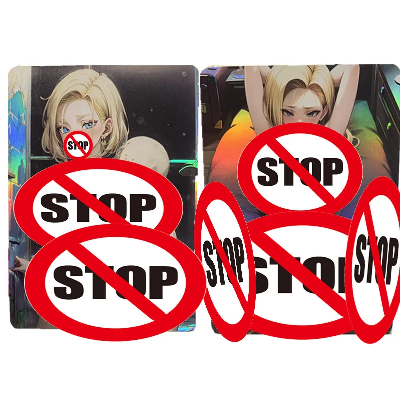 

Набор из 2-х карт Dragon Ball Z GT Anime Card Android No. (для самостоятельного изготовления) Коллекционная карточка 18 Krillin ACG: Сексуальная обнаженная карточка-игрушка для подарков и игр