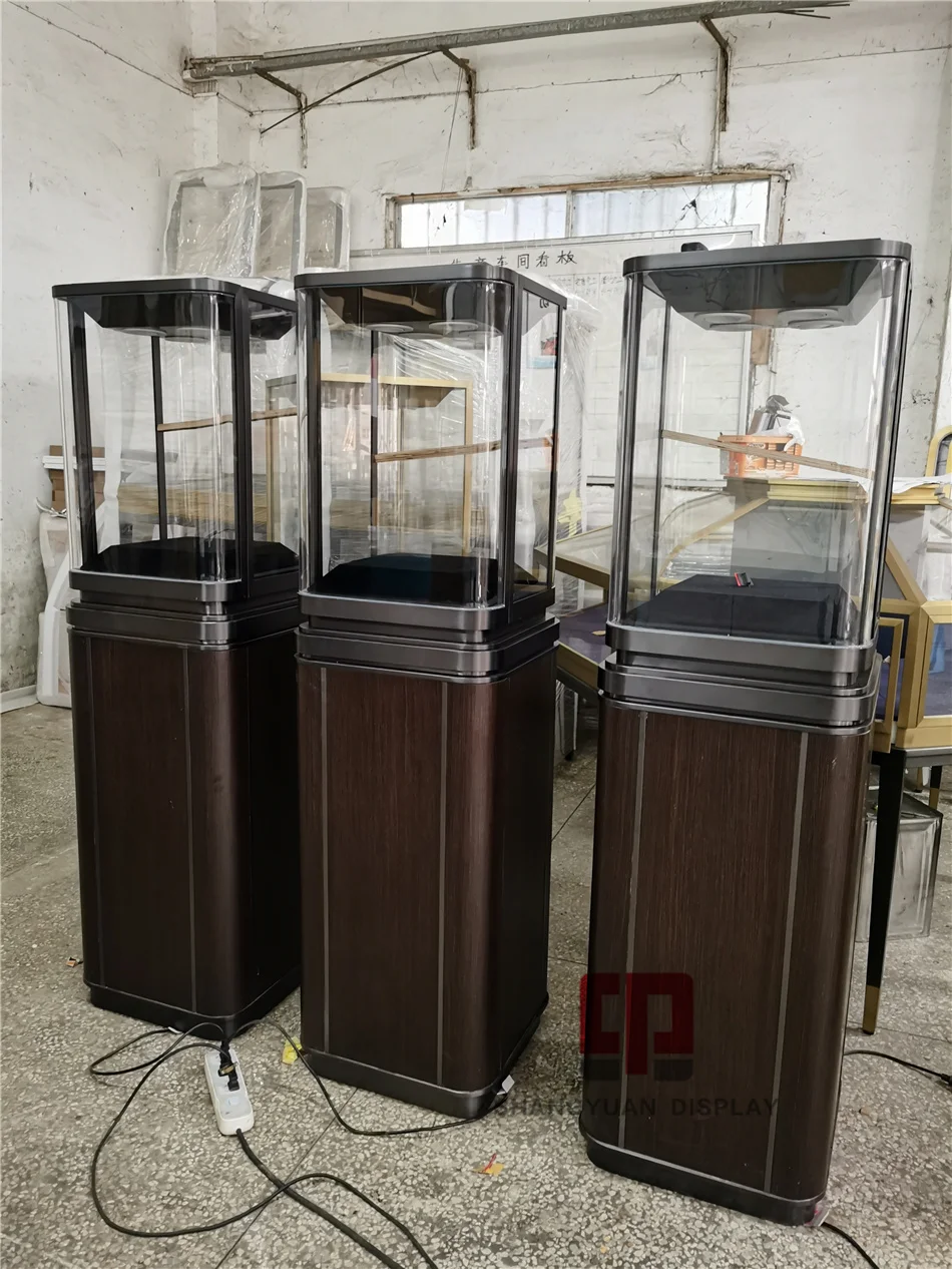 Artwork gold jewelry display cabinet