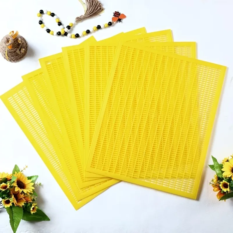 1/3/5/10 Plastic Queen Excluders to Separate Bees from Honeycomb, Suitable for Beekeeping And Separating Bees from Honey (Yellow