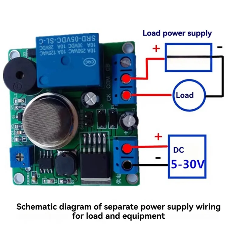 

L72A-MQ-2 Модуль датчика дыма Детектор утечки газа для Arduino с сигнализацией для домашнего промышленного устройства безопасности