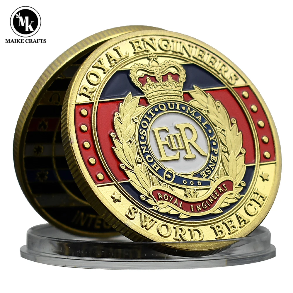 

Royal Engineers Coin Sword Beach Challenge Coin Commemorative Gifts