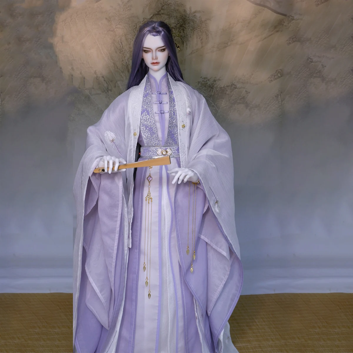 1/4 1/3 BJD Hanfu Ancient Costume Robe Warrior Outfit For MSD SD13 POPO68 Longhun73 ID72 Uncle Doll Clothes Accessories A1644