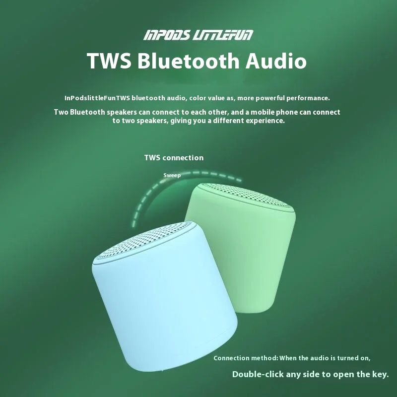 Manufacturers Supply Macaron Wireless Bluetooth Speaker Mini Tws Interconnect Ultra Long Life Small Audio