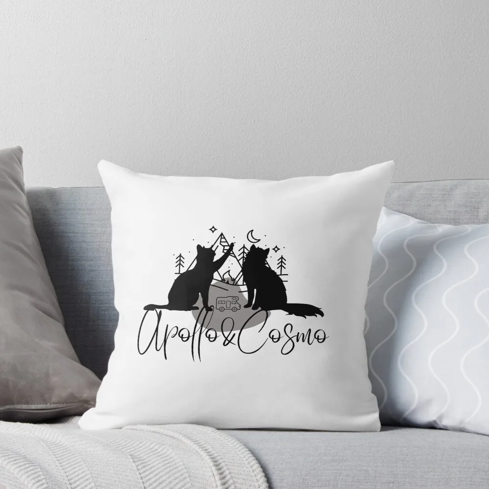 

Apollo and Cosmo Logo Throw Pillow covers for pillows Plaid Sofa Sofa Decorative Covers Pillowcases Cushion Covers Sofa pillow