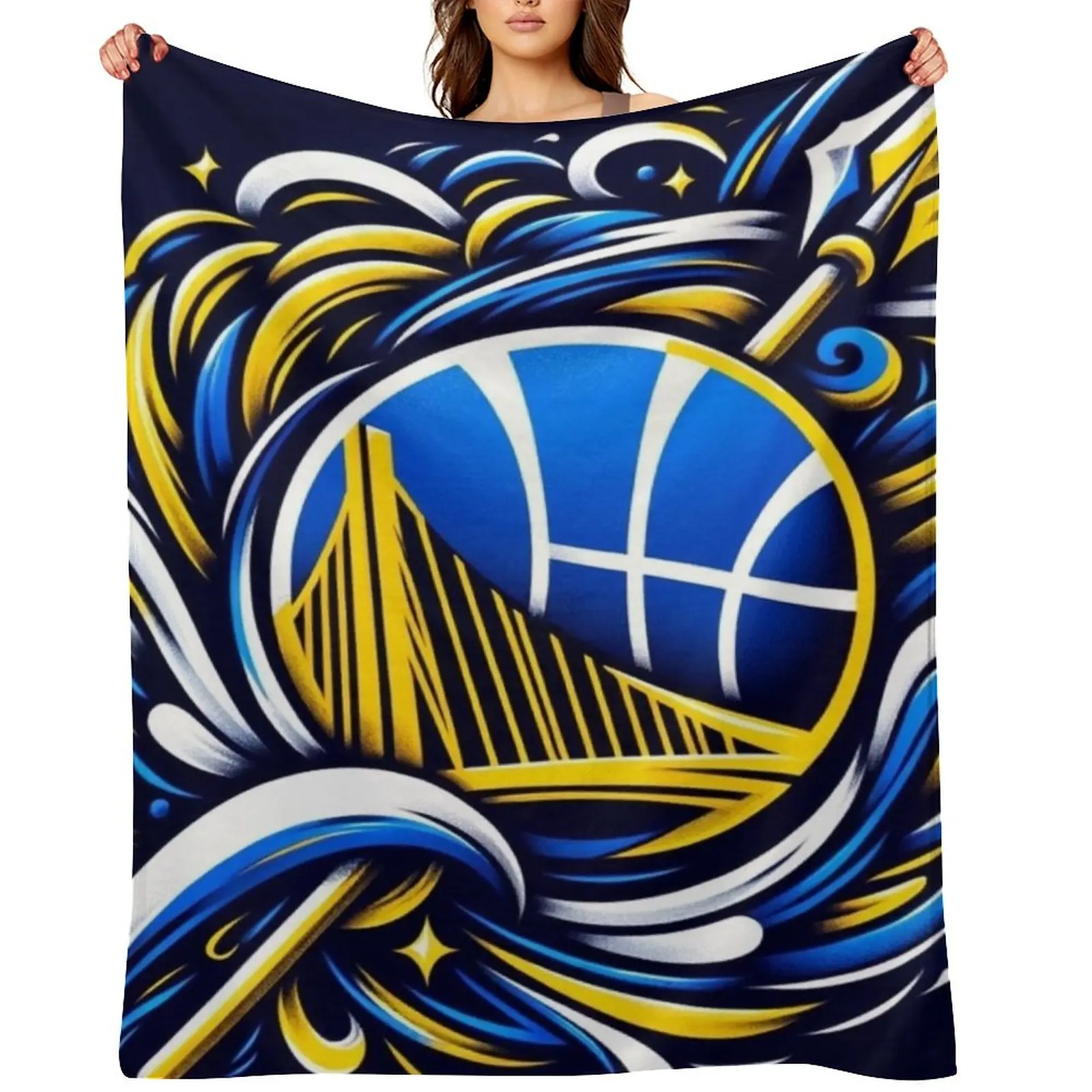 

Golden State Throw Blanket Moving funny gift Luxury Throw Bed Blankets