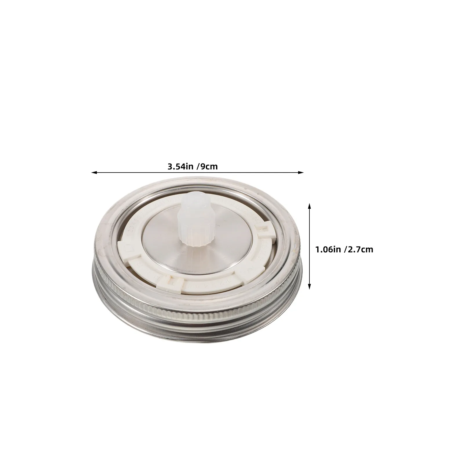 3Pcs Wide Mouth Mason Jar Fermentation Lids Stainless Steel Airtight Leak Resistant Date Tracking Fermenting Lid for Sauerkraut