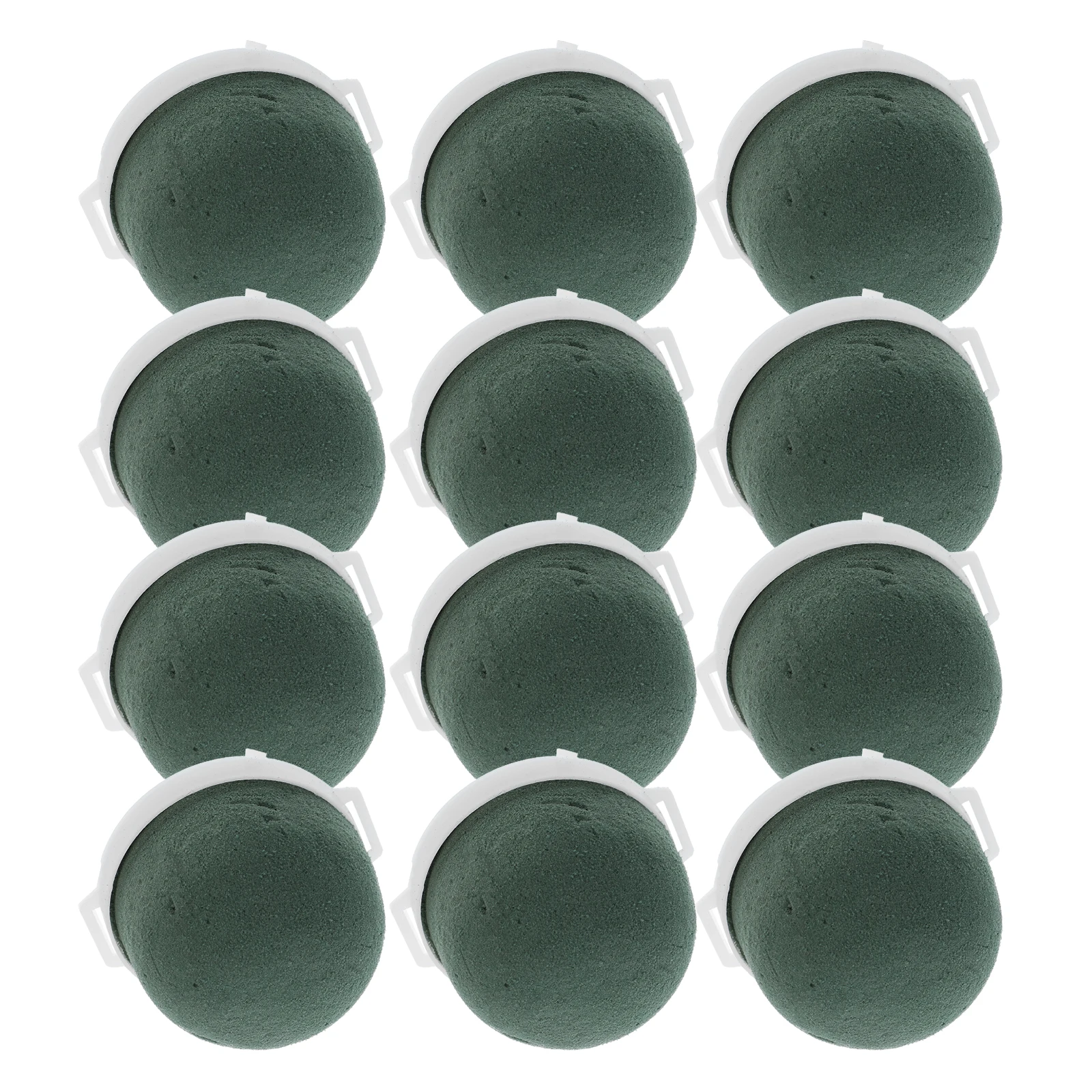 

12 Pcs Mini Flower Mud Floral Arrangement Foam Lightweight DIY Fixer Supplies Tools Round Dried Florist foam blocks Water