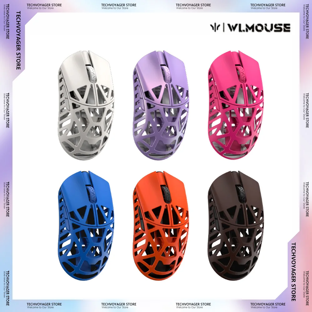 New WLmouse Beast X Max Gaming Mouse 8K PAW3950 Sensor Magnesium Alloy Lightweight FPS Customize Wireless Mouse Pc E-sports Gift