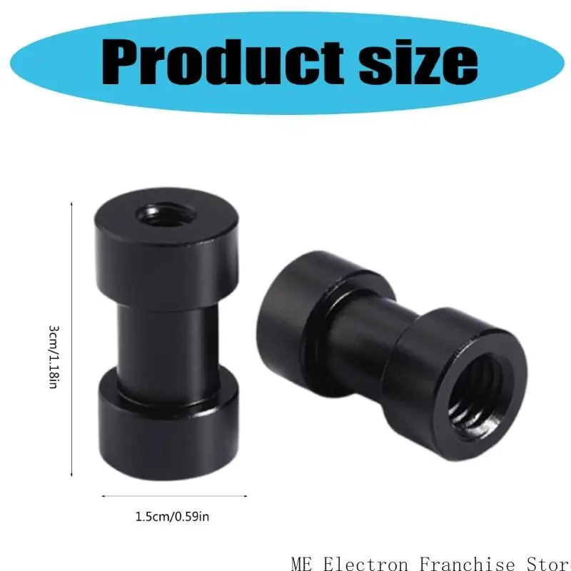 T5EA Light Stand Adapters Screw Spigot Studs 3/8 Female to 1/4 Female for Tripods