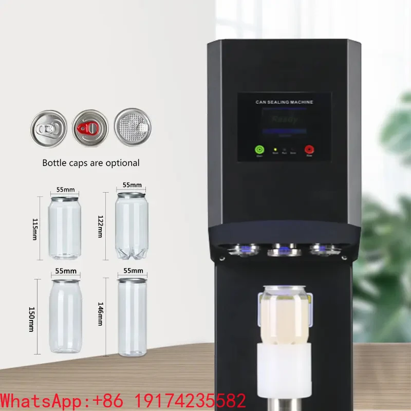 

Electric Semi-Automatic Can Lid Filling Machine for Beverage Bottles Wood Packaging Long Service Life