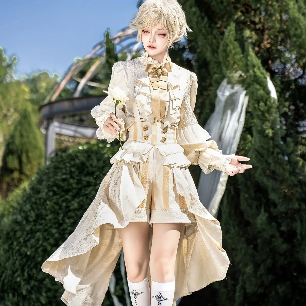 

Little Prince Lolita Prince Outfit Gay Formal Outfit Youthful Top Set Spring And Autumn
