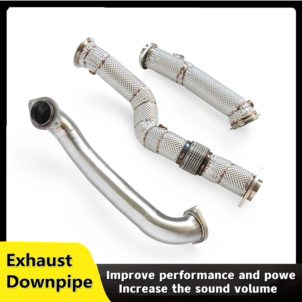 For BMW M3 M4 G80 G82 3.0T 2019-2023 stainless steel head section high performance exhaust system Catless Downpipe