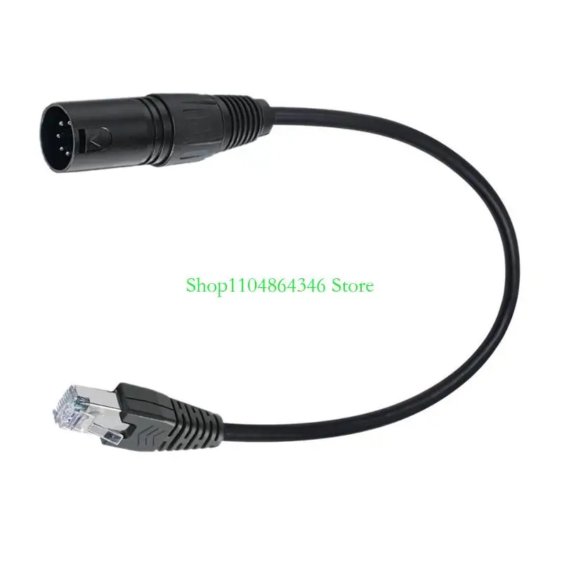 5asd xlr5pin macho e fêmea para RJ45 extensão do conector masculina 19.69in