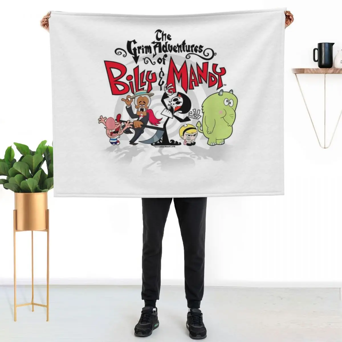 The Grim Adventures Of Billy & Mandy Group Shot T Throw Blanket Elegant Warm Throw Blanket for Hotel Home