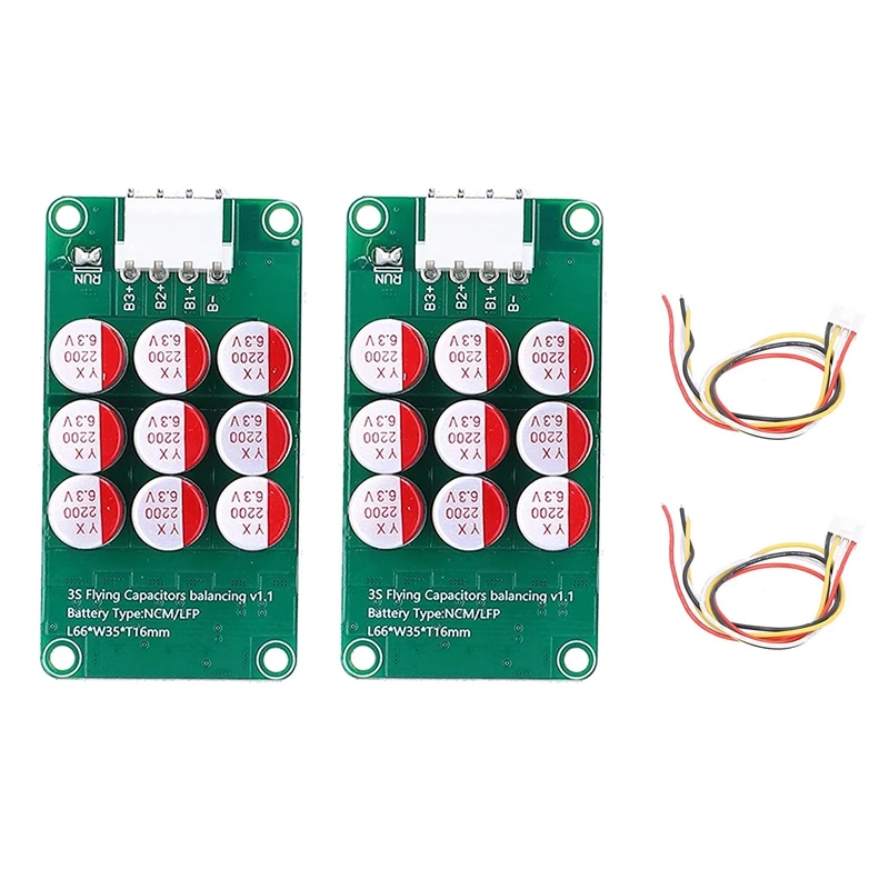 3S Active Equalizer Balancer Lifepo4 / Lipo/ LTO Battery Energy Equalization Capacitor BMS Board