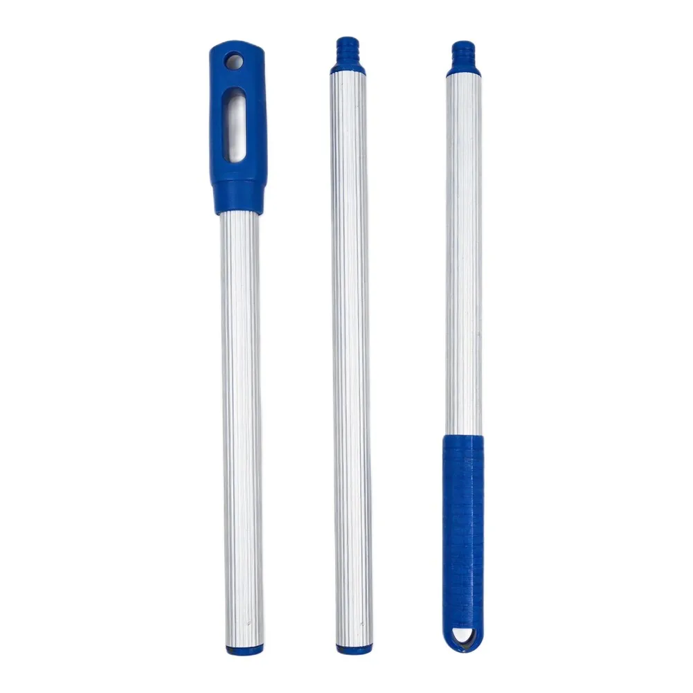 Aluminum Telescopic Pool Cleaning Pole 90-160cm Rust Resistant Extendable Handle With Non Slip Grip For Swimming Pool Vacuum Bru